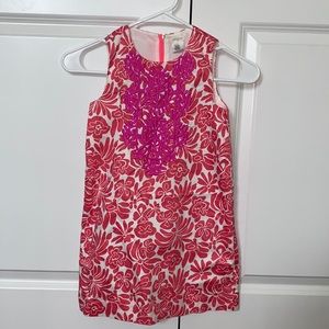 Size 7 floral sleeveless dress with embroidery